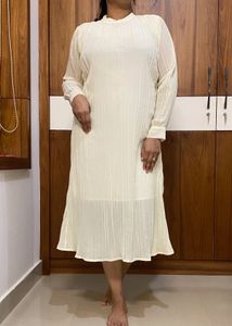Cream midi dress|Price ⬇️ by 120‼️