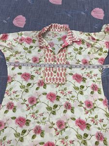 Floral Print Kurta and Pant Set