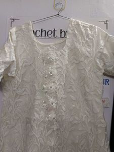 Elegant Free Size Kurta with Embroidery &amp; Sequin