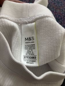 M&amp;S white warm thermal Pants