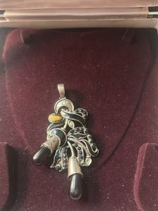 oxidised Earrings&amp; pendant combo