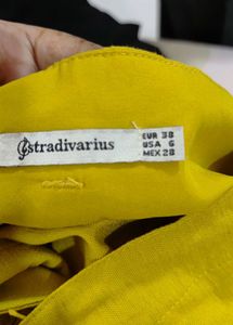 Mustard High-Waisted Shorts