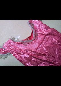 Pink Sequin Party Dress