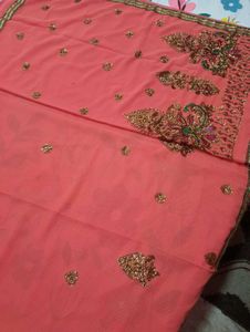 Elegant Embellished Saree