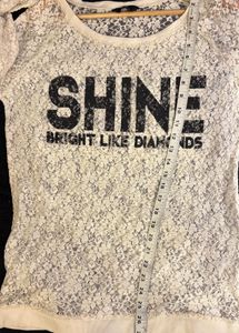 SHINE Bright Like Diamonds Lace Top