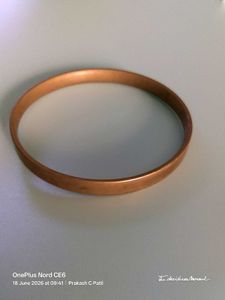 Brass Kada for Mens Wrist - Used