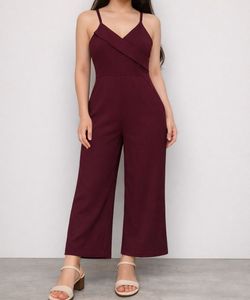 Chic Maroon Jumpsuit