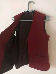 Burgundy Waistcoat