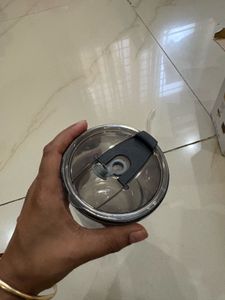 Glass Cup with Straw and Lid