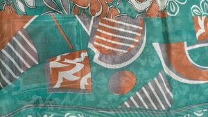 super net material sea green saree