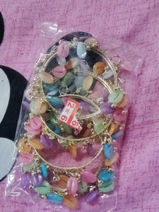 Boho Beaded Bangle Set