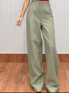 Wide Leg High Waisted Trousers