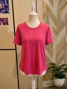 Vibrant Pink Athletic T-Shirt