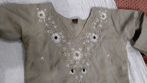 Women's Kurta Set with qq 3D Dupatta