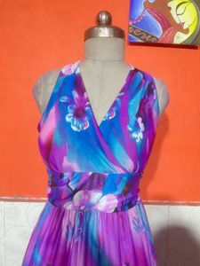 Vibrant Floral Maxi Dress