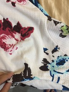 Floral Print Short Sleeve Dress