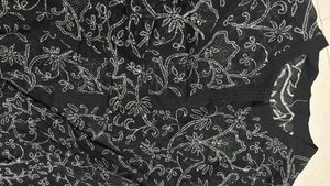 Embroidered Black Ethnic Gown