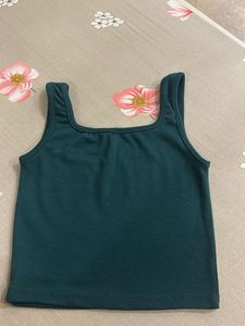 Solid Square Neck Tank Top Bust-34/36