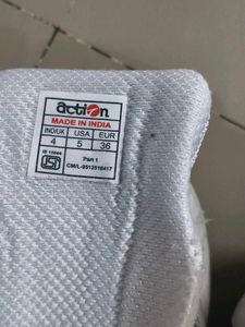 White Action Sports Shoes