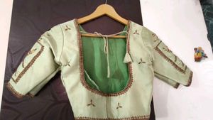 Green Embroidered Ethnic Skirt