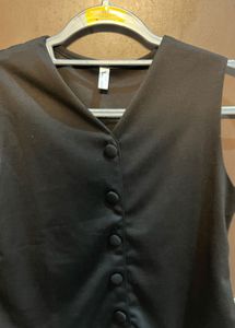 Chic Brown Sleeveless Vest Top