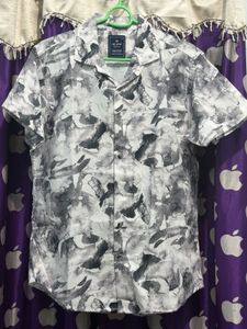 Men's Printed Shirt and Shorts Set