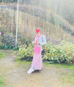 Pink Swiss Dot Maxi Dress