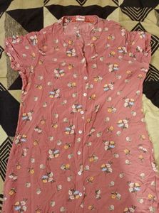 Floral Button-Down Cotton Dress 🌸