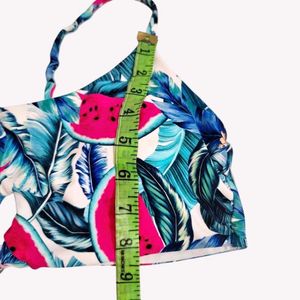 Watermelon Tropical Print Bikini Top 28/30