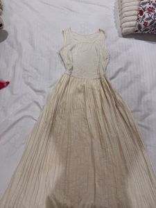white maxi frock dress