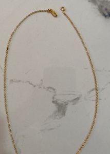 Elegant Gold plated drop chain Necklace