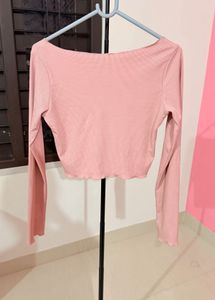 Cute Pink Long Sleeve Top
