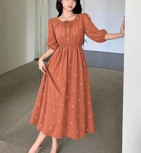 L Size Smokly One Piece Dress