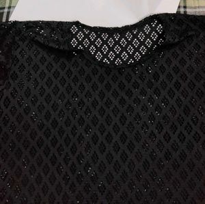 Sheer Black Long Sleeve Top