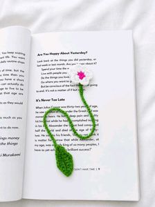 Handmade Crochet Flower Bookmark