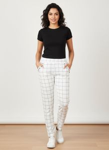 Stylish Checked stricheble jeggings Pants
