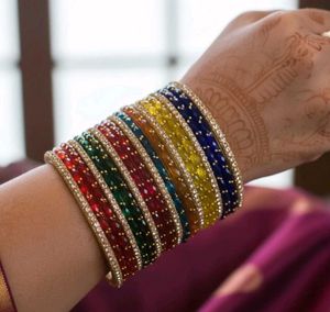 37 set of glass Bangles