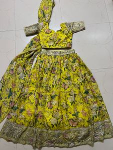 Vibrant Floral padded Lehenga Choli Set