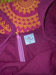 Beautiful Purple Embroidered suit set