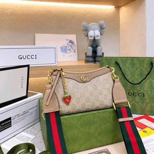 Gucci Strawberry Charm Shoulder Bag