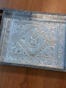 New Silver Royal Look Tray Antique