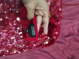 “Red Sequin Bodycon Dress ❤️✨ (Party Wear / Worn O