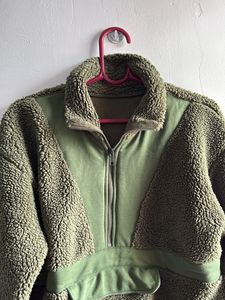 Green Fleece Pullover Jacket size -s