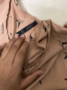 Cute Bird Print Top