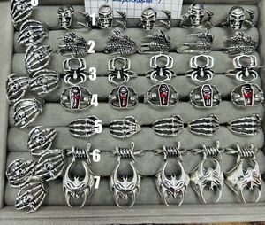 Gothic Punk Skull & Coffin Rings