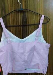 Lavender Wrap Crop Top