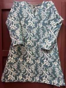 Floral Print Short kurta