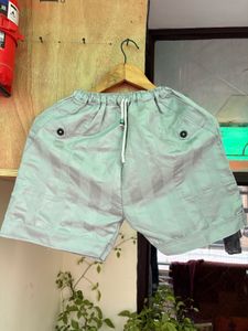 Stylish Grey Striped Shorts