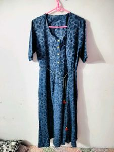 Blue Floral Print maxi dress 💙👗