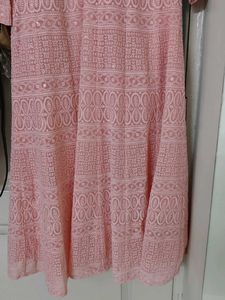 Pink Chikankari Kurta